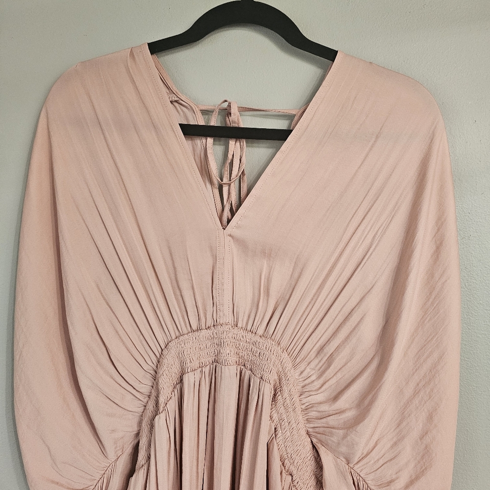 Mustard Seed V- Neck Dress. Powder Rose Color. Size M. - Picture 9 of 14